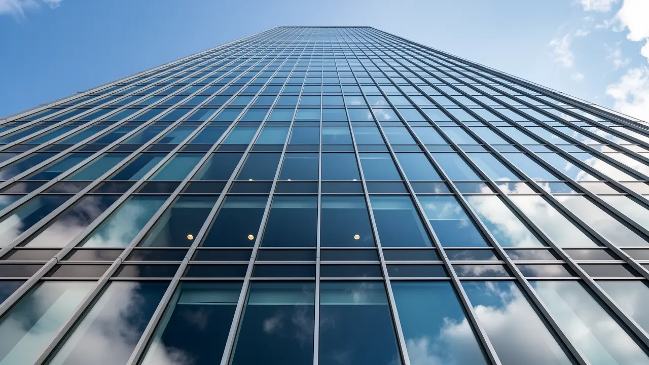 Horizon Tower — 32-stöckiger Büroturm mit geometrischer Glasfassade